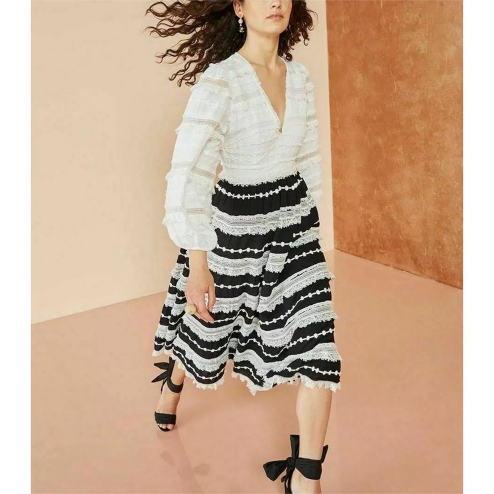 ULLA JOHNSON Charline Midi Dress Sz 2